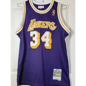 NBA LA Lakers Vintage Mitchell Ness Shaquille O’Neal Lakers Youth Size XL 16/18